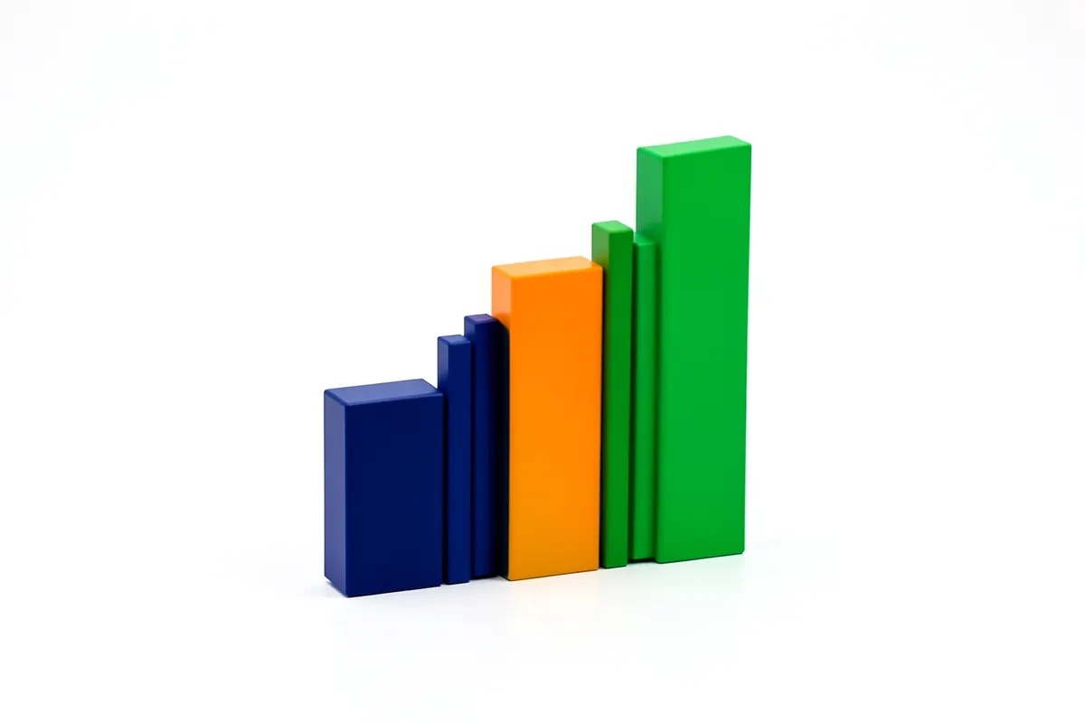 Gráfico de crescimento mostrando aumento de velocidade de rede